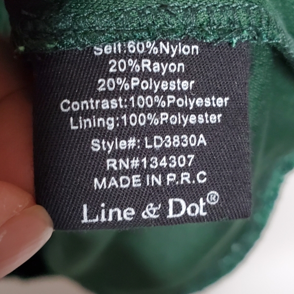 Revolve Line & Dot Green Lace Sweetheart Mini NEW - Picture 6 of 6